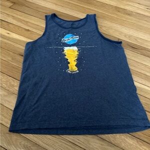 Mens Graphic Blue Moon Tank Top